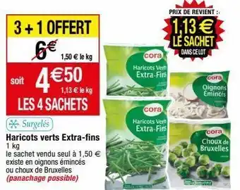 Migros Haricots verts cora offre