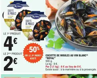 E.Leclerc Cocotte de Moules Au Vin Blanc Royal offre