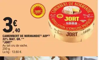E.Leclerc Camembert de Normande AOP offre