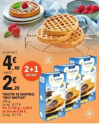 Toaster X8 (Gaufres) "Dely Waffles"