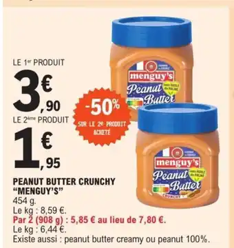 E.Leclerc Peanut Butter Crunchy "Menguy's" offre