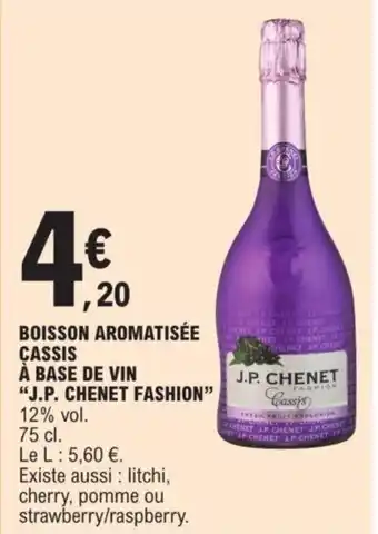 Boisson Aromatisee Cassis A Base De Vin "J.P. Chenet Fashion"