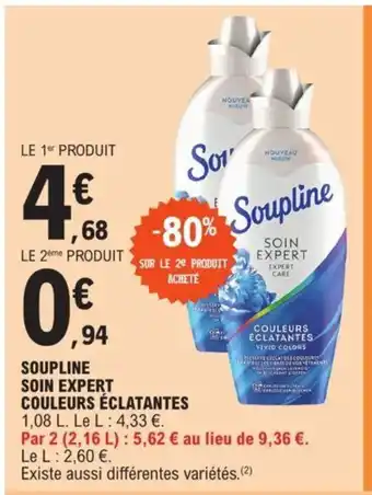 E.Leclerc Soupline Soin Expert Couleurs Eclantantes offre