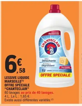 E.Leclerc Lessive Liquide Marseille Offre Speciale "Chanteclair" offre