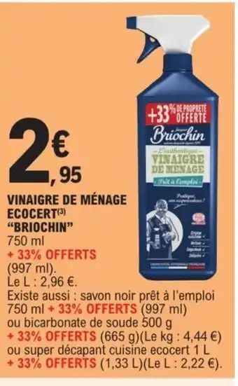 E.Leclerc Vinaigre De Menage Ecocert "Briochin" offre
