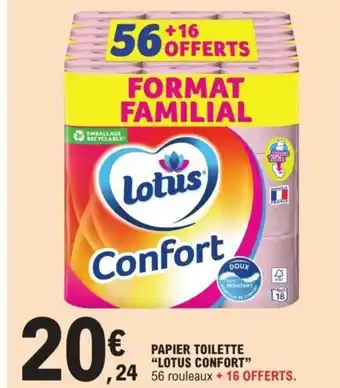 E.Leclerc Papier Toilette "Lotus Confort" offre