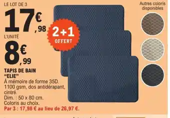E.Leclerc Tapis De Bain "Elie" offre