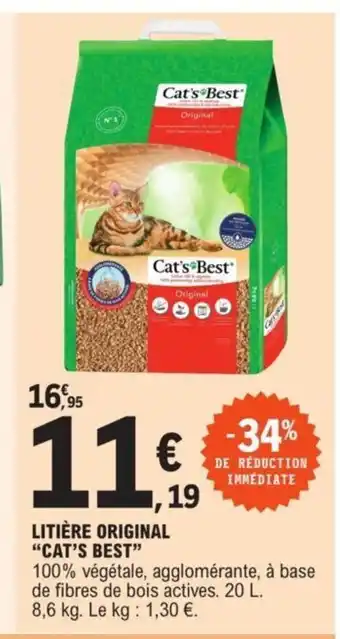 E.Leclerc Litiere Original "Cat's Best" offre