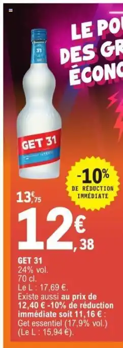 E.Leclerc Get 31 offre