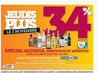 Super U Special Alcools,Spiritueux Et Aperitifs offre