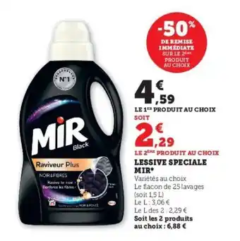 Super U Lessive Speciale Mir* offre