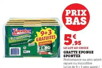 Super U Gratte ponge Spontex offre