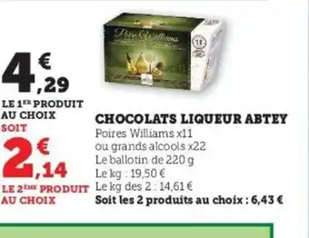 Chocolats Liqueur Abtey