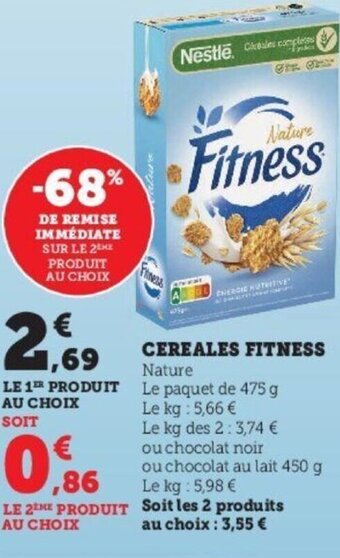 Super U Cereales Fitness offre