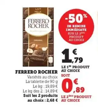 Super U Ferrero Rocher offre