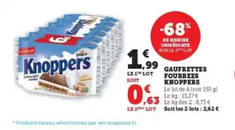 Gaufrettes Fourrers Knoppers