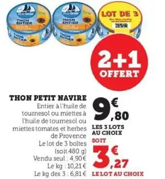 Super U Thon Petit Navire offre