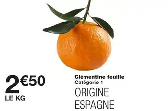 Monoprix Clémentine feuille offre
