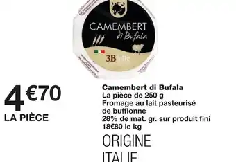 Monoprix Camembert di bufala offre