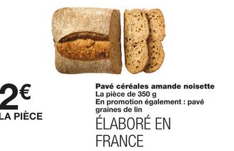 Monoprix Pavé céréales amande noisette offre