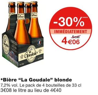 Monoprix La goudale bière blonde offre