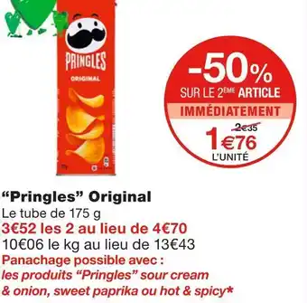 Monoprix Pringles “pringles” original offre
