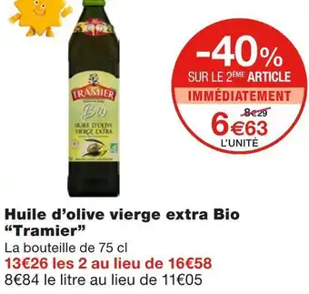 Monoprix Tramier huile d’olive vierge extra bio offre