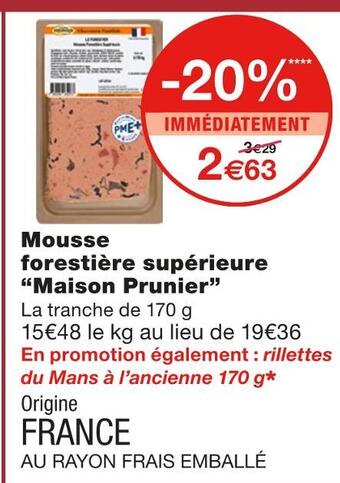 Monoprix Maison prunier mousse forestière supérieure offre