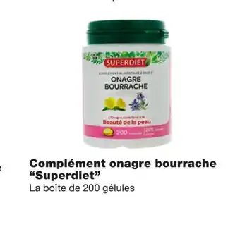 Superdiet complément onagre bourrache