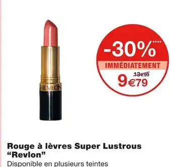 Monoprix Revlon rouge à lèvres super lustrous offre