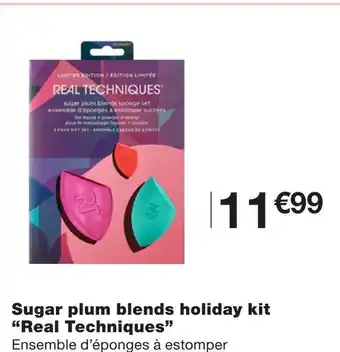 Monoprix Sugar plum blends holiday kit “real techniques” offre