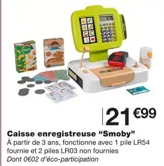 Smoby caisse enregistreuse