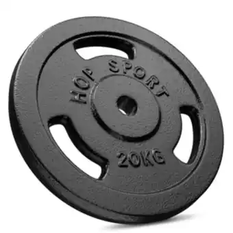 Go Sport Musculation hs hop sport hs hop-sport disques en fonte 20kg (1x20) set g offre