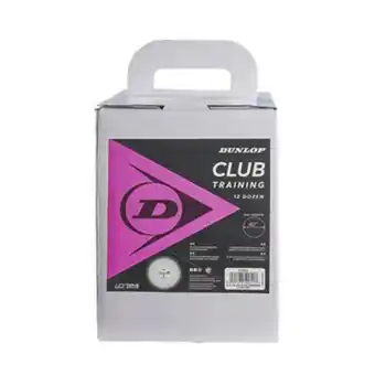 Tennis de table dunlop lot de 12 balles de tennis de table dunlop club training
