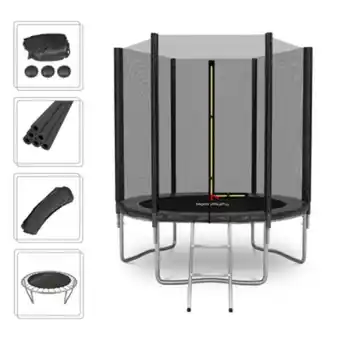 Go Sport Trampoline play4fun trampoline deluxe noir ø 6ft / 185 cm offre