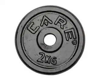 Disque de musculation unisexe disque fonte noir 2 kg ca noir