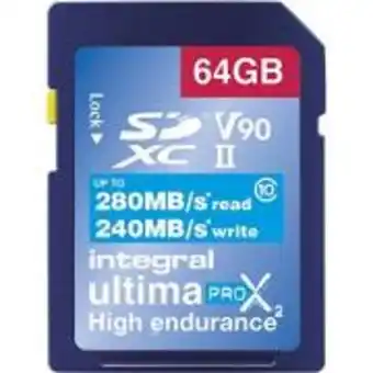 Carte secure digital integral insdx 64 g-280/240 u 2
