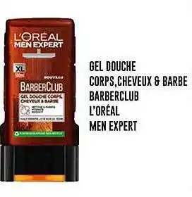 Auchan Gel douche corps, cheveux & barbe barberclub l'oréal men expert offre