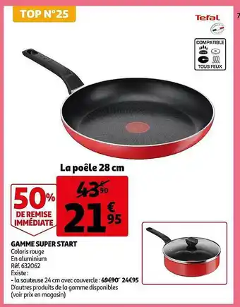Auchan Gamme super start tefal offre