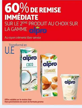 Auchan La gamme alpro offre