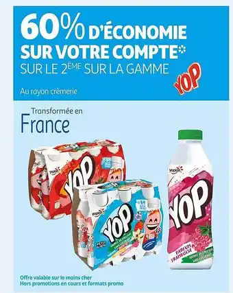 Auchan La gamme yop offre