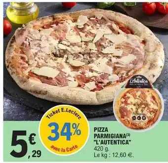 E.Leclerc Pizza parmigiana offre