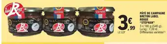 E.Leclerc Pâté de campagne breton label rouge offre