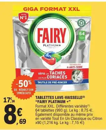 E.Leclerc Tablettes lave-vaisselle offre
