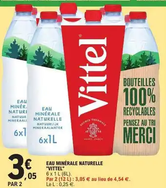 E.Leclerc Eau minérale naturelle offre