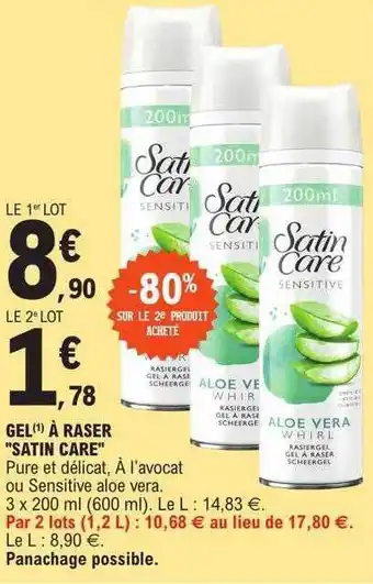 E.Leclerc Gel à raser offre