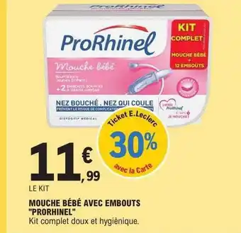E.Leclerc Mouche bébé avec embouts offre