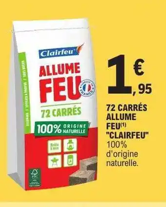 E.Leclerc 72 carrés allume feu offre