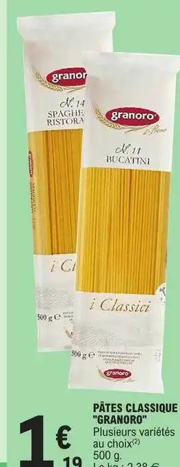 E.Leclerc Pâtes classique offre