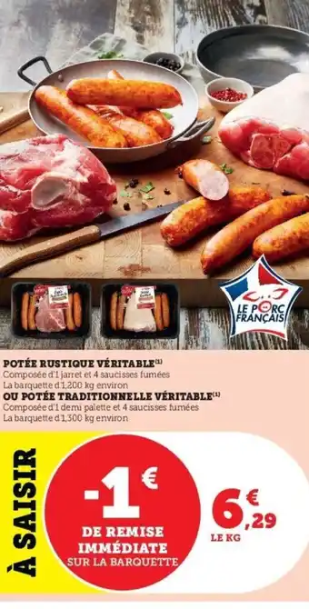 Super U Potée Rustique Véritable offre